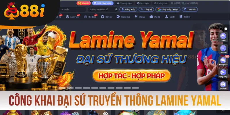 Công khai hợp tác đại sứ truyền thông Lamine Yamal